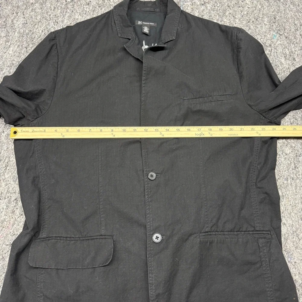 INC International Concepts Mens XXL Black Cotton Casual Blazer Jacket 2 Button